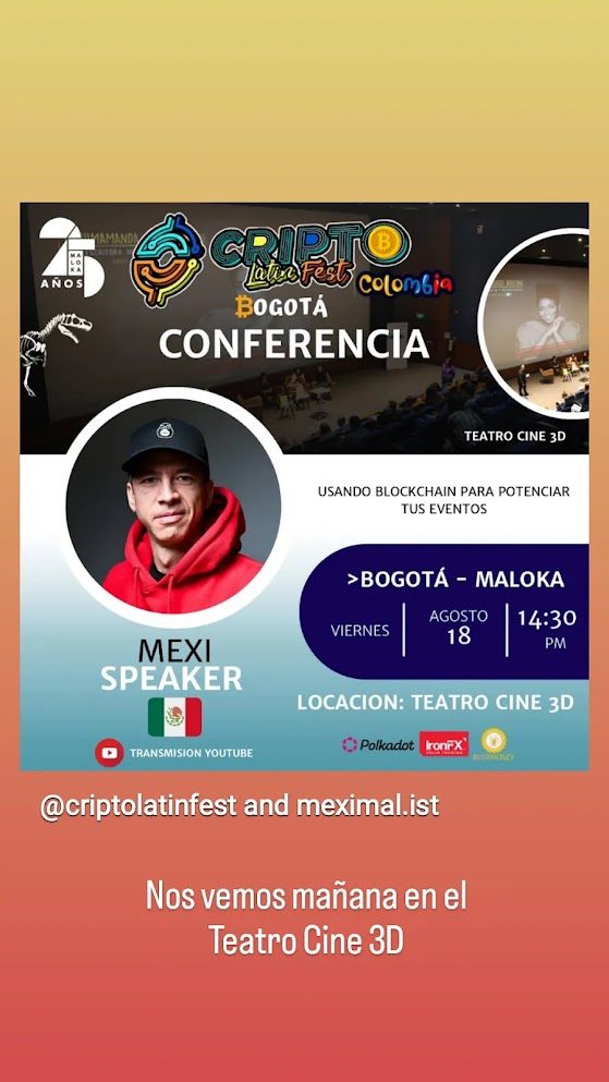 Cripto Latin Fest Bogotá 2023 · flyer